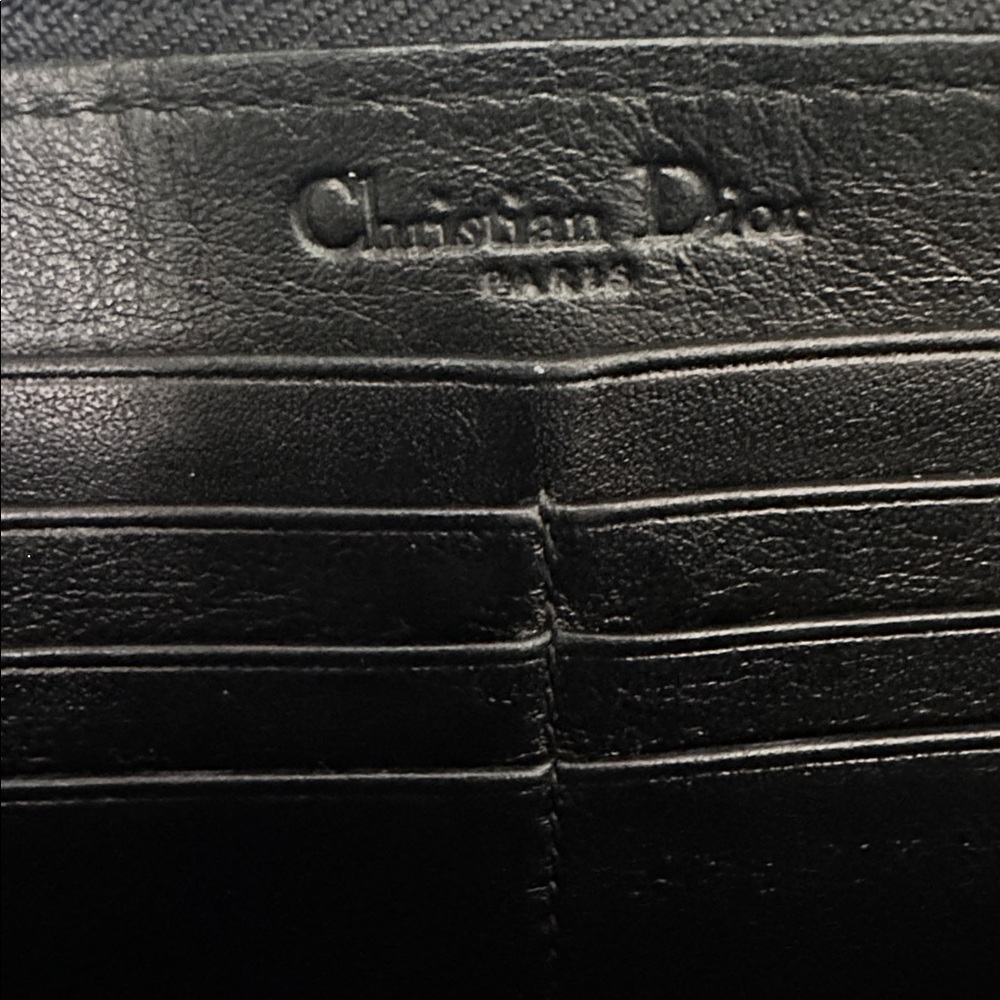 Christian Dior Lady Dior patent leather Cannage zip around wallet - Picture 4 of 9